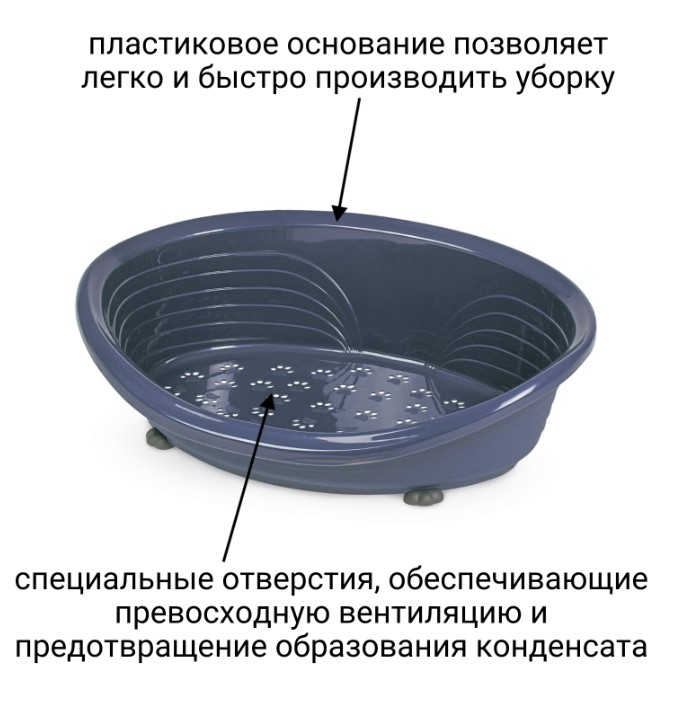 Лежанка пластиковая для животных STRAKA 50