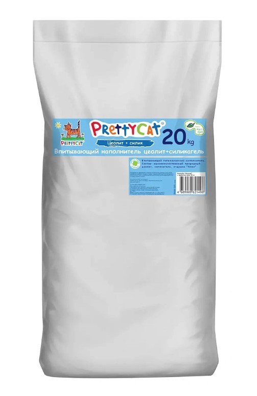 Наполнитель PrettyCat впитывающий глиняный Naturel (алоэ вера)
