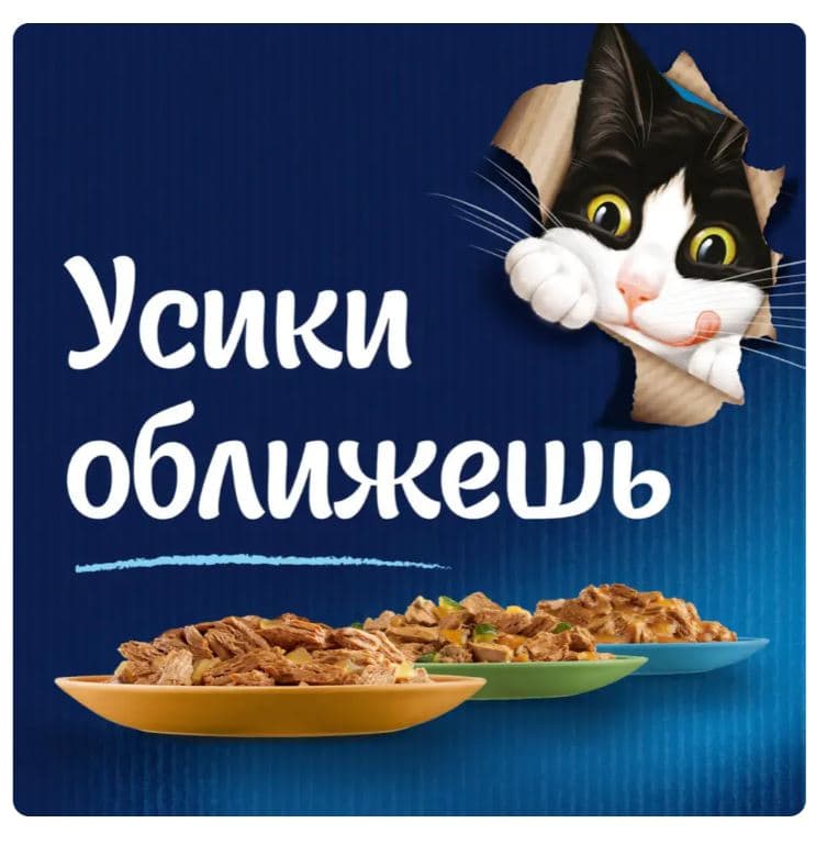 Влажный корм для кошек Felix Аппетитные кусочки (курица в желе)