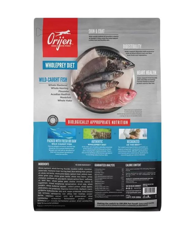Корм для кошек всех возростов ORIJEN SIX FISH