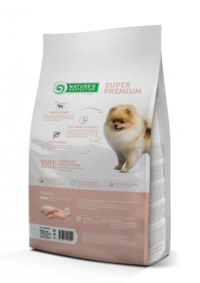 Каталог Сухой корм для щенков Мини пород Nature's Protection MINI JUNIOR для собак