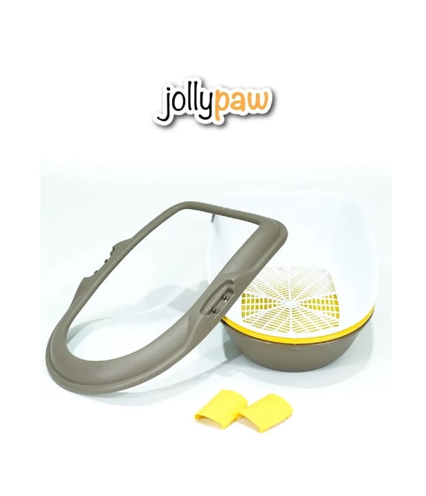 Туалет для кошек с бортиком и сеткой Jollypaw