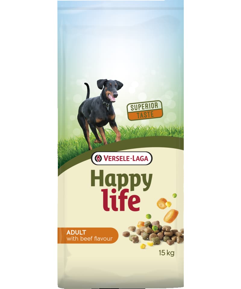 Каталог Сухой корм для собак Happy Life (говядина) для собак