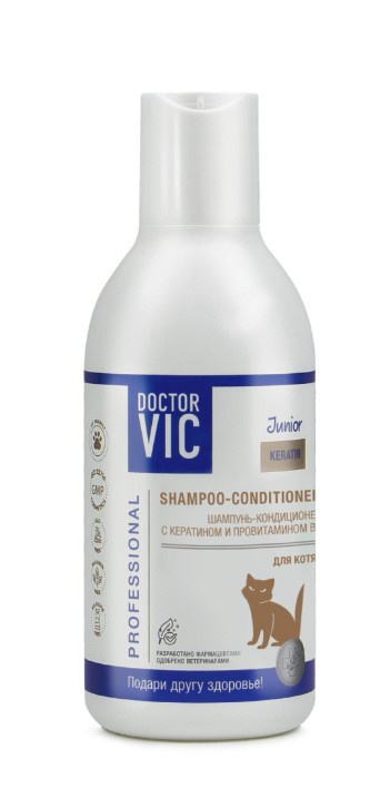 Шампунь-кондиционер "Doctor VIC" для котят для кошек