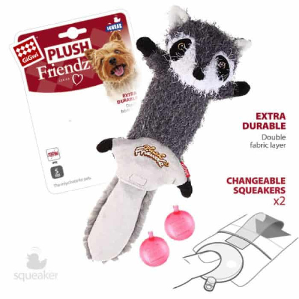 Игрушка для собак "GiGwi" "Енот" (75352)