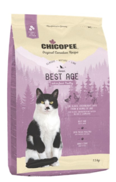 Сбалансированный сухой  корм Сухой корм для пожилых кошек Chicopee CNL SENIOR BEST AGE