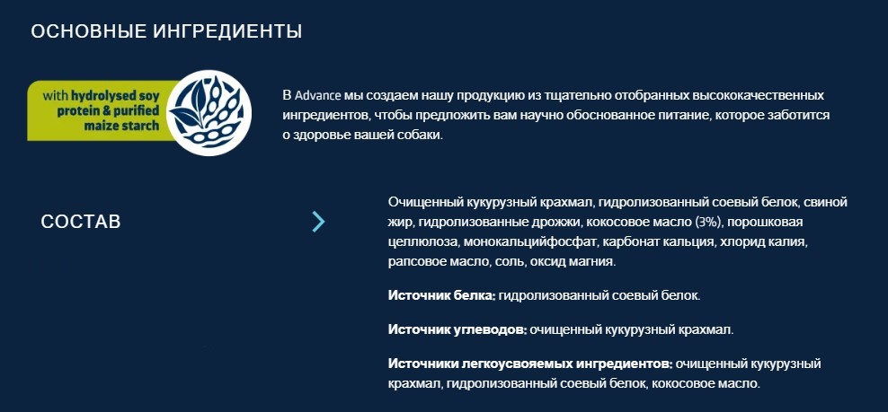 Диетическое питание для собак Сухой корм для собак Advance Veterinary Diets Hypoallergenic