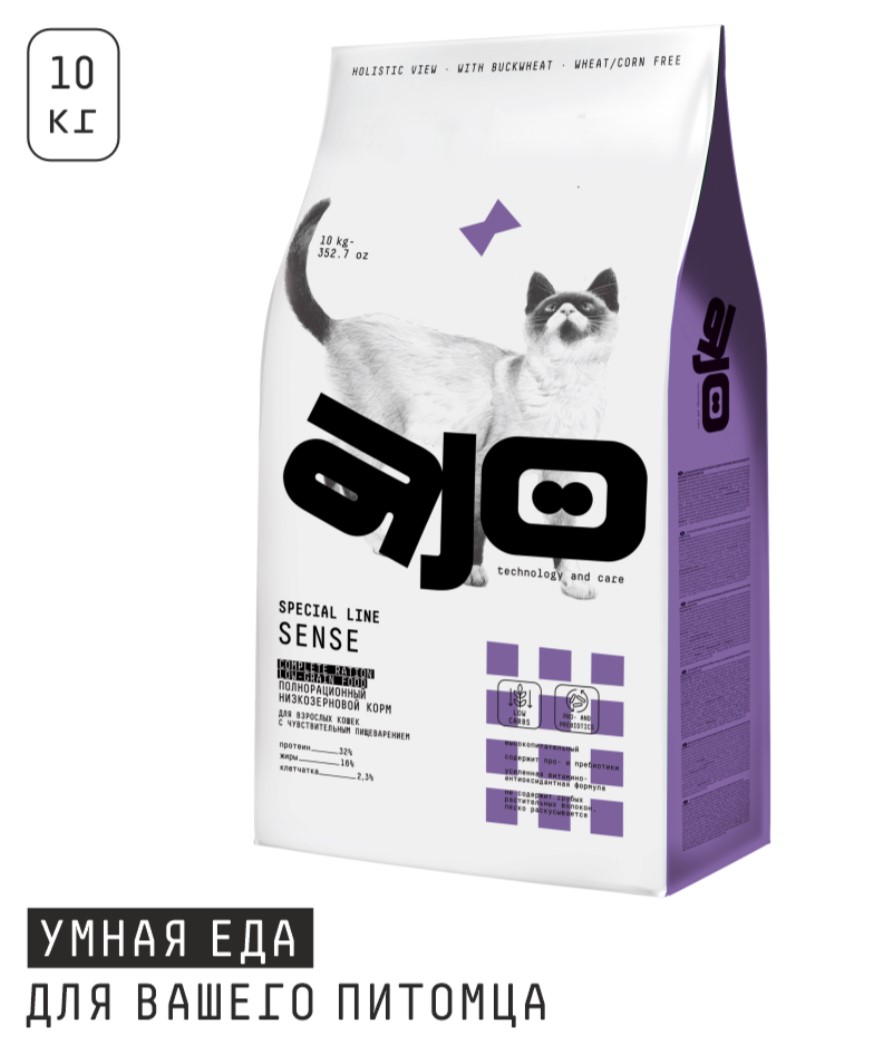 Сухой корм для кошек AJO Special Line Sense Adult Cat