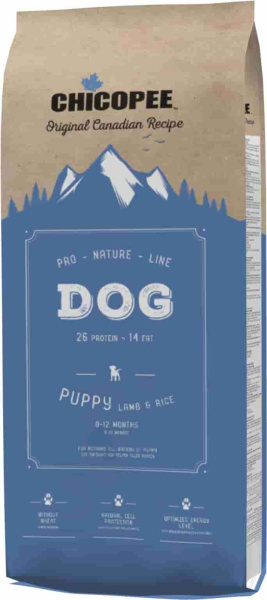 Еда для собак Сухой корм для щенков Chicopee PNL Puppy Lamb and Rice (ягненок, рис) 20 кг