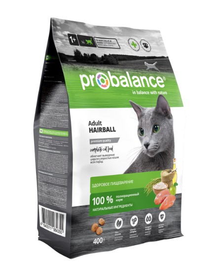 Сухой корм для кошек Probalance Cat Hairball Adult 