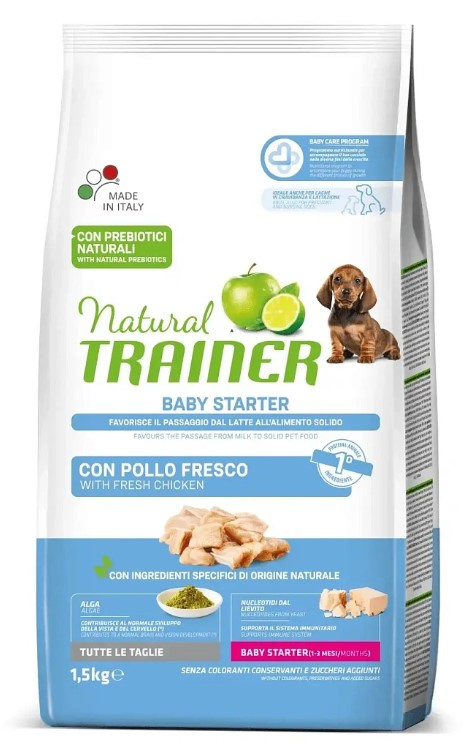 Каталог Сухой корм для щенков Trainer Natural Baby Starter All Size (курица) для собак