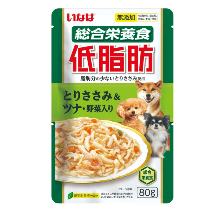 Влажный корм для собак Inaba Teishibo (куриное филе, тунец Кацуо с овощами)
