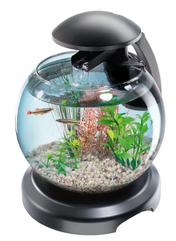 Аквариум с фильтром и водопадом Tetra Cascade Globe Glas Aquarium 6.8 л (черный)