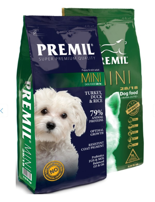 Каталог Сухой корм для собак Premil SuperPremium Medium&Mini Adult Dog (утка, индейка, тунец, рис) для собак