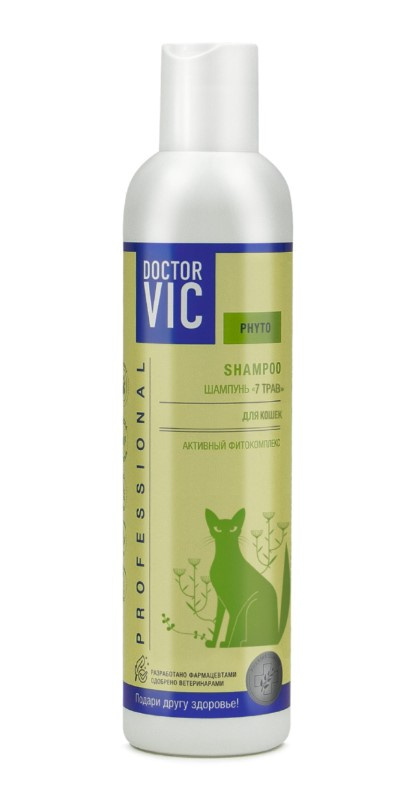 Шампунь "Doctor VIC" для кошек "7 трав" для кошек