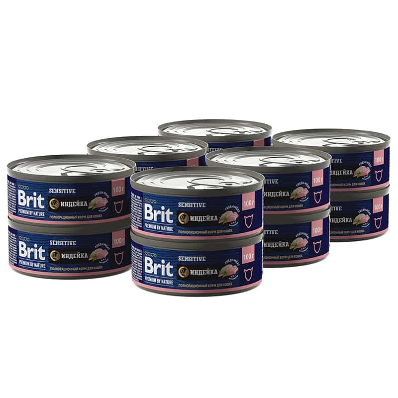Еда для кошек Brit Premium Cat (индейка)