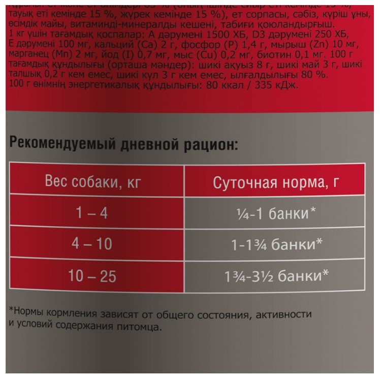 Пресервы для собак Консервы для собак Darsi (говядина, сердце)