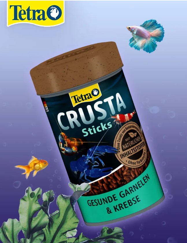 Корм для аквариумных обитателей креветок и раков Тetra Crusta Sticks