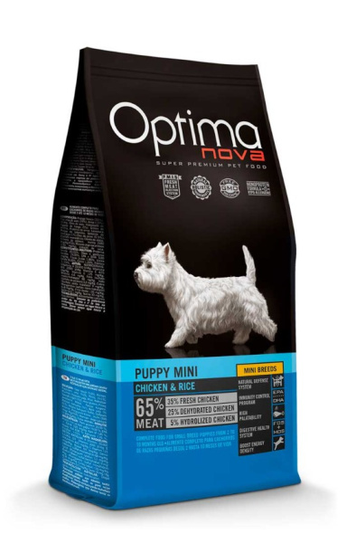 Каталог Сухой корм для щенков мини пород Optimanova Puppy Mini Chicken & Rice для собак
