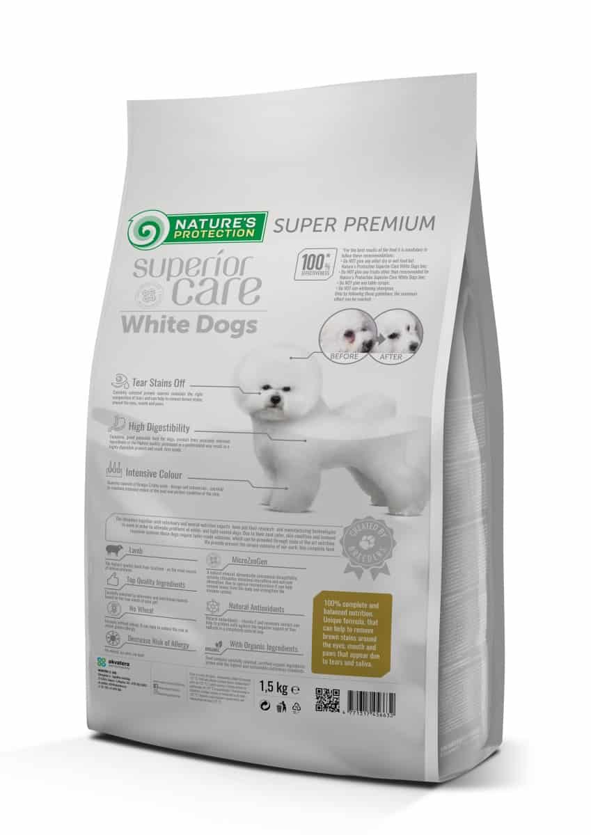 Каталог Сухой корм для собак Nature's Protection WHITE DOGS LAMB ADULT SMALL AND MINI BREEDS для собак