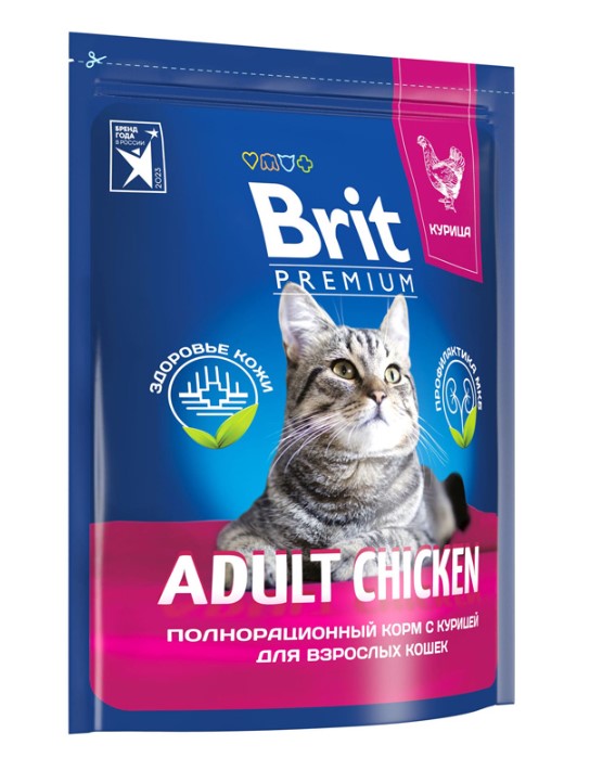 Сухой корм для кошек Brit Premium Cat Adult Chicken (курица)