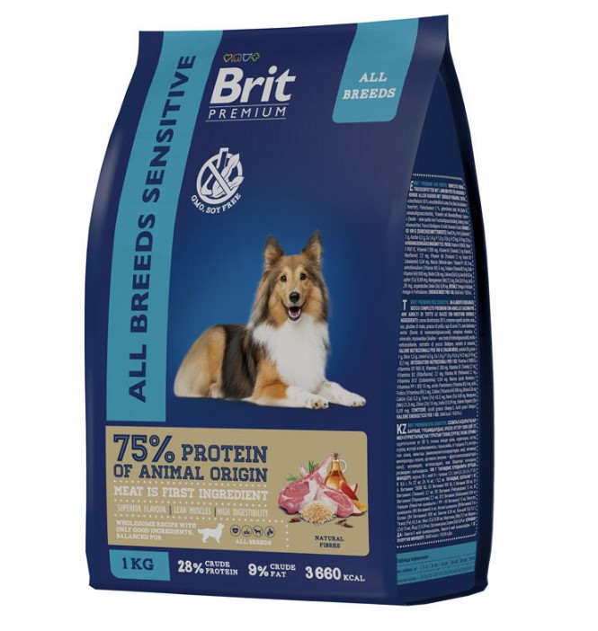 Каталог Сухой корм для собак Brit Premium Dog Sensitive (ягненок) для собак