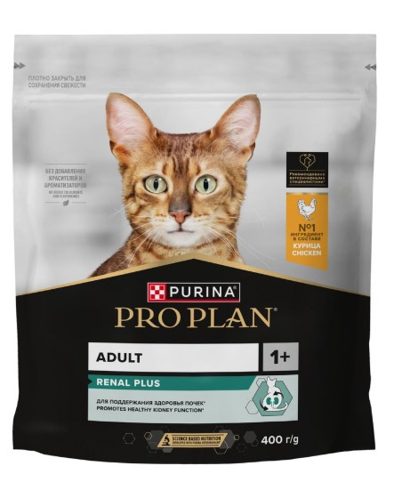Сухой корм для кошек Pro Plan RENAL PLUS Adult (курица)