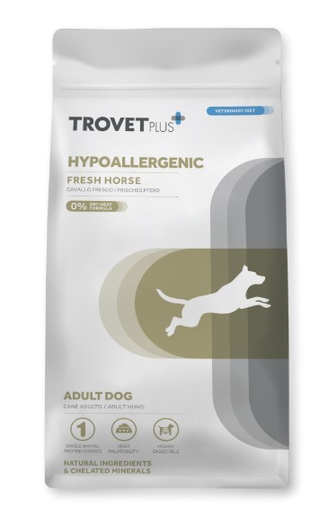 Каталог Сухой корм для собак Trovet Plus Hypoallergenic Vet Diet Adult (конина) для собак