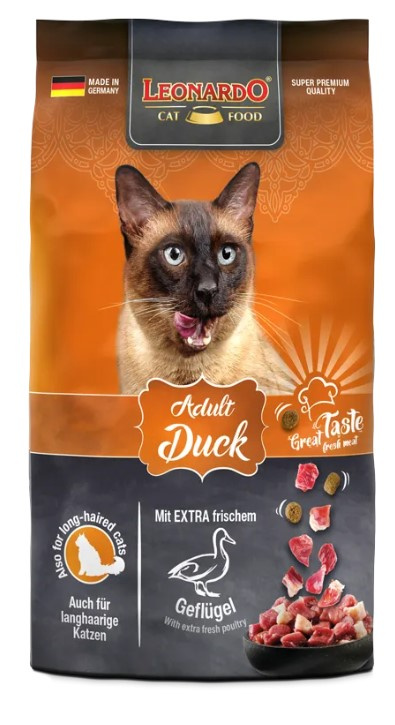 Сухой корм для кошек Leonardo Adult Cat (утка)