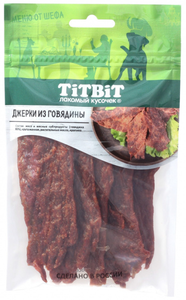 Джерки мясные из говядины Меню от Шефа TiTBiT 70 г