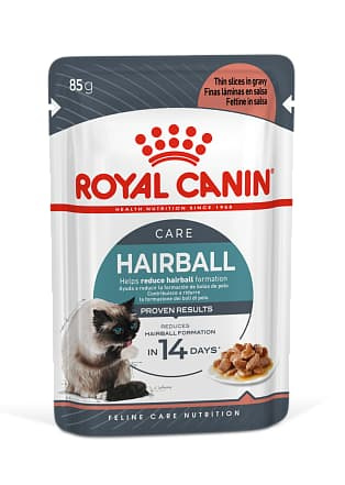 Влажное птание для кота Royal Canin Hairball Care в соусе
