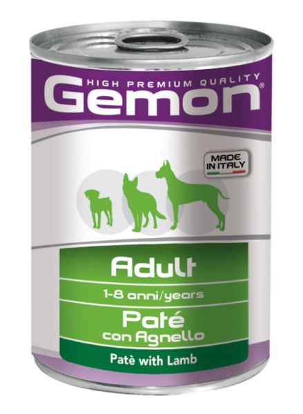 Паштет для собак Gemon Dog Adult (ягненок)