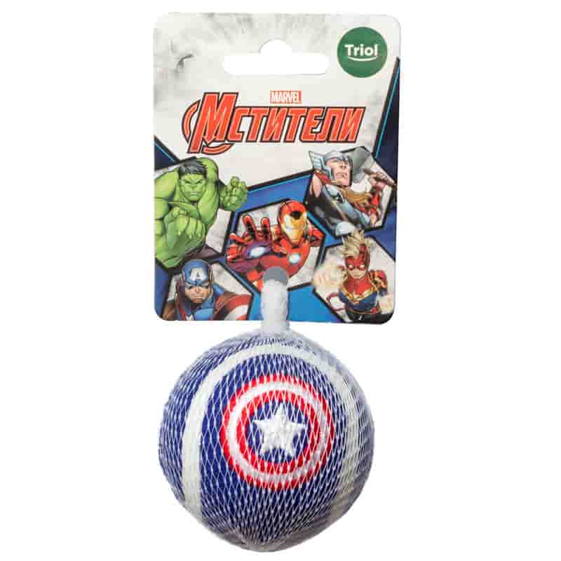 Игрушка для собак Triol-Disney Marvel Капитан Америка «Мяч теннисный»70 мм (12191173)
