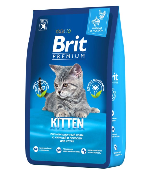 Сухой корм для котят Brit Premium Cat Kitten (курица)