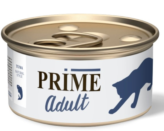 Консервы для кошек PRIME Adult Cat в собственном соку (тунец)