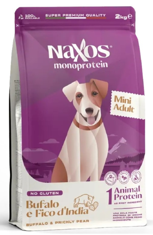 Каталог Сухой корм для собак мелких пород Adragna Naxos Adult Mini (буйвол, опунция) для собак