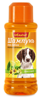 Шампунь для собак кондиционирующий с липой и чередой "Amstrel"