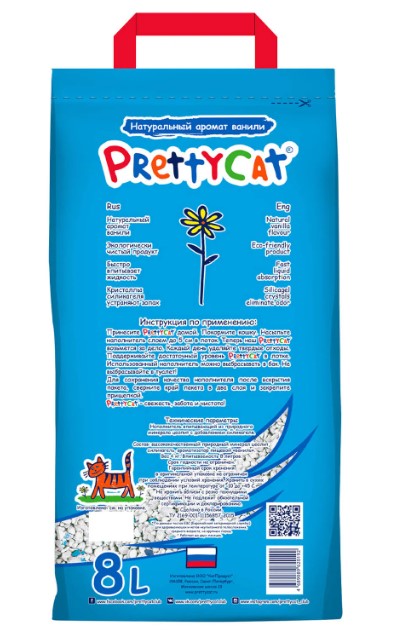 Наполнитель PrettyCat впитывающий глиняный "Aroma Fruit" с део-кристаллами
