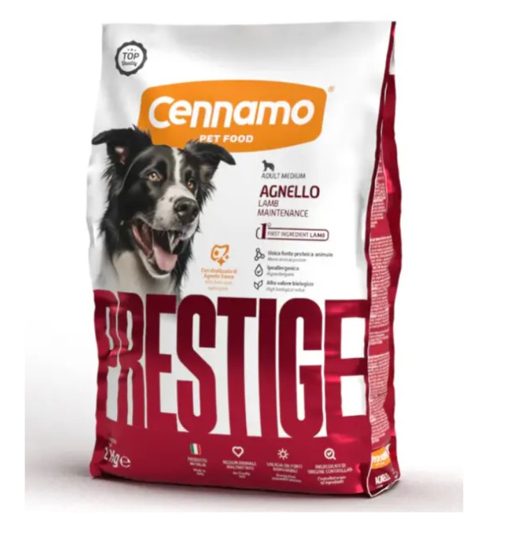 Каталог Сухой корм для собак средних пород Cennamo Prestige PRD Adult Medium Agnello (ягненок) для собак