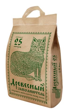 Древесный наполнитель No Name 25 л "Pi-Pi Bent" PROFI 25