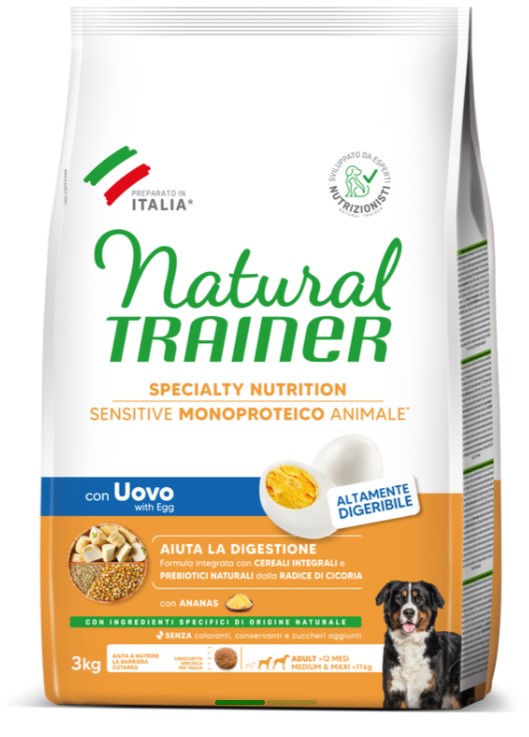 Каталог Сухой корм для собак Natural Trainer Sensitive No Gluten Medium&Maxi Adult (с яйцом) для собак