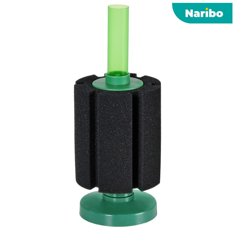 Фильтр аэрлифтный Naribo донный XL (губка) 8.5х8.5х21 см (до 220 л)