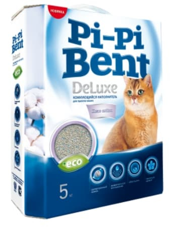 Наполнитель Pi-Pi Bent DeLuxe Clean Cotton