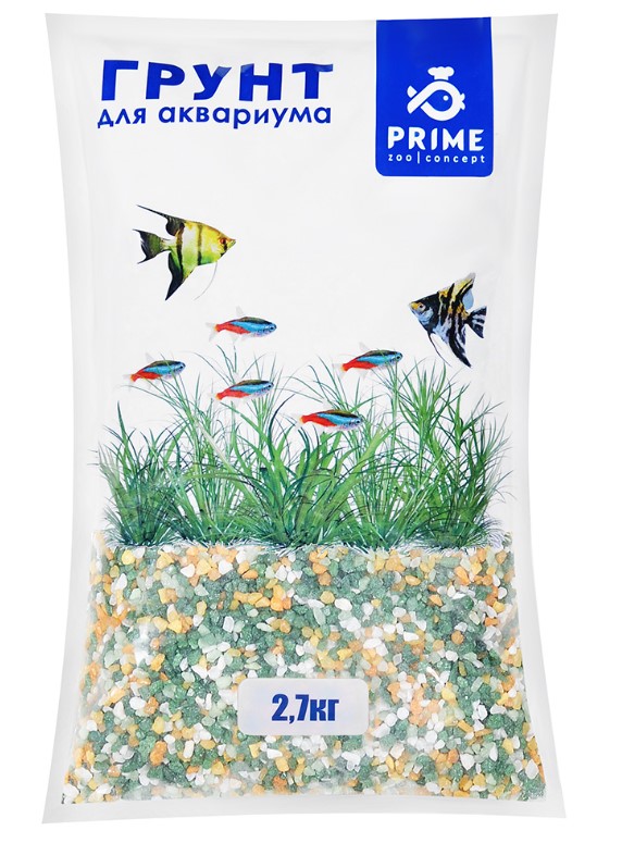 PRIME Грунт для аквариума Золотая осень 3-5мм