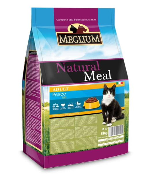 Еда для кота Сухой корм для кошек Meglium Adult Cat (рыба)