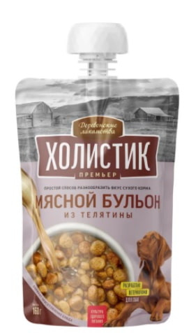 Лакомство для собак Деревенские лакомства Мясной бульон из телятины