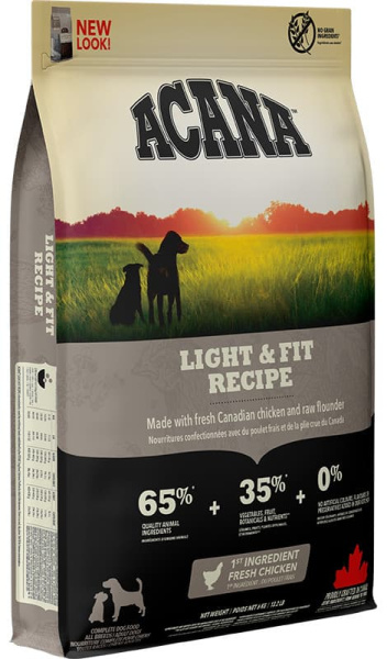Каталог Сухой корм для собак ACANA LIGHT & FIT для собак
