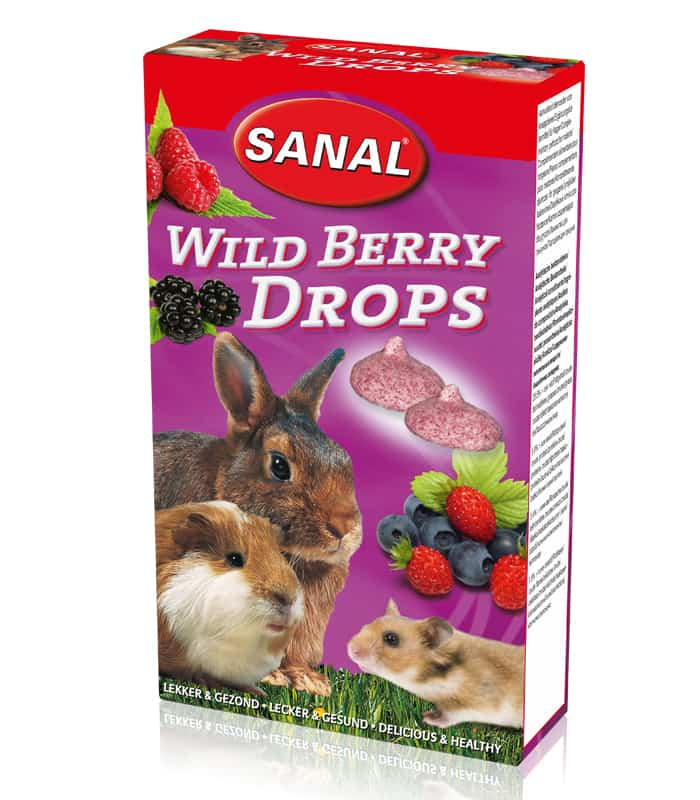 Лакомство для грызунов Wild Berry Drops с дикими ягодами Sanal