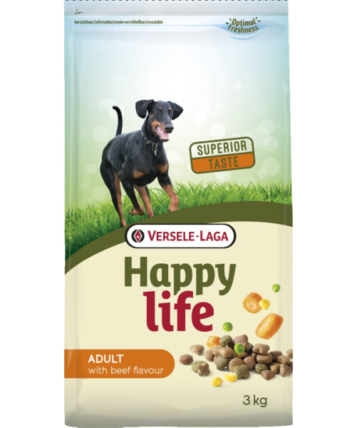 Каталог Сухой корм для собак Happy Life (говядина) для собак