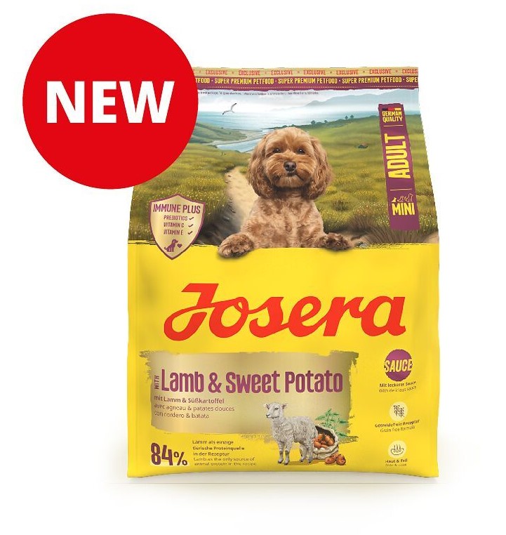 Каталог Сухой корм для собак Josera MINI Lamb&Sweet Potato ягненок, сладкий картофель для собак